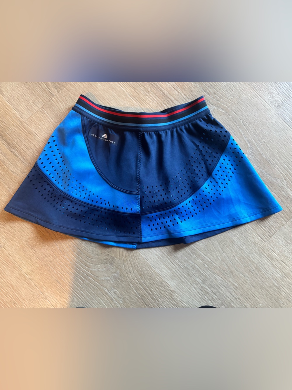 Adidas by Stella McCartney Blue and Navy Athletic Skirt with shorts under